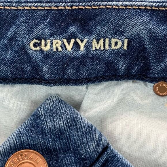 American Eagle Women's Curvy Midi Next Level Stretch Shorts  -  Size: 6 - Picture 13 of 16